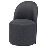 Aubrey Charcoal Upholstered Barrel Dining Side Chairs, Set of 2 - Dining Chairs & Benches available at Alpine Outlets in Denver