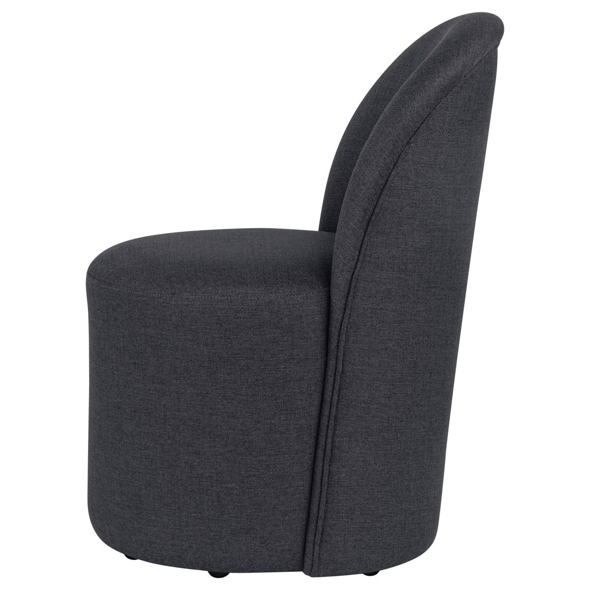 Aubrey Charcoal Upholstered Barrel Dining Side Chairs, Set of 2 - Dining Chairs & Benches available at Alpine Outlets in Denver