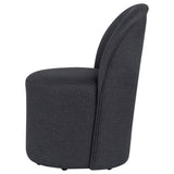 Aubrey Charcoal Upholstered Barrel Dining Side Chairs, Set of 2 - Dining Chairs & Benches available at Alpine Outlets in Denver