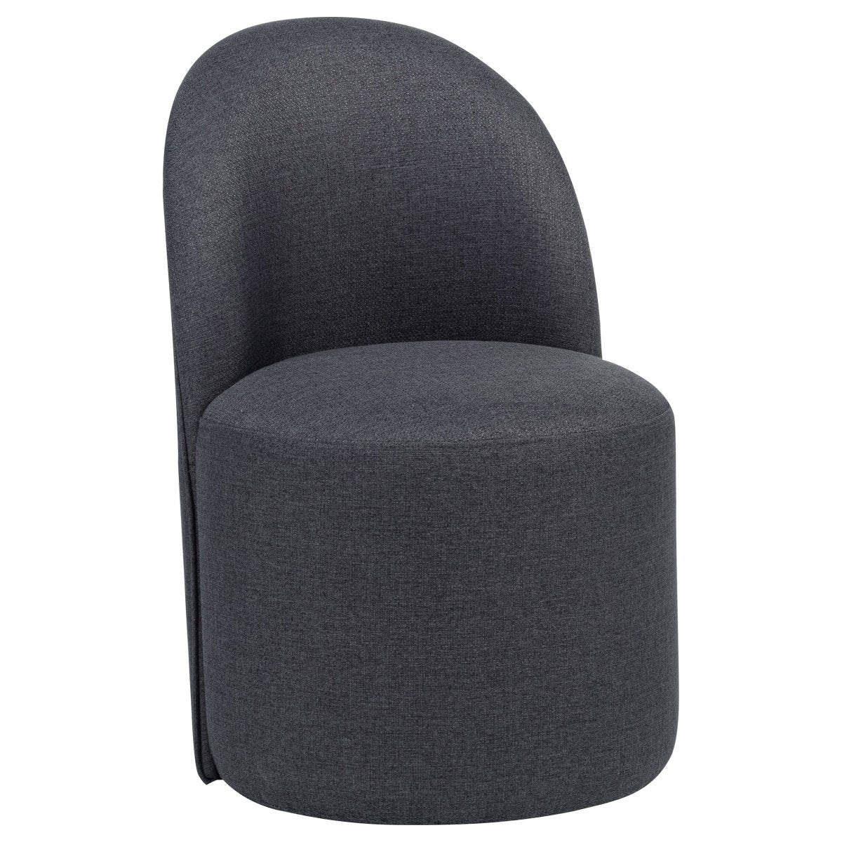 Aubrey Charcoal Upholstered Barrel Dining Side Chairs, Set of 2 - Dining Chairs & Benches available at Alpine Outlets in Denver
