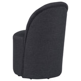 Aubrey Charcoal Upholstered Barrel Dining Side Chairs, Set of 2 - Dining Chairs & Benches available at Alpine Outlets in Denver