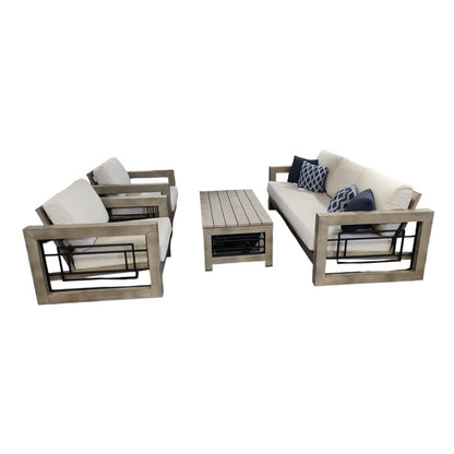 Austin II 4 - Piece Outdoor Patio Seating Set - Alpine Outlets