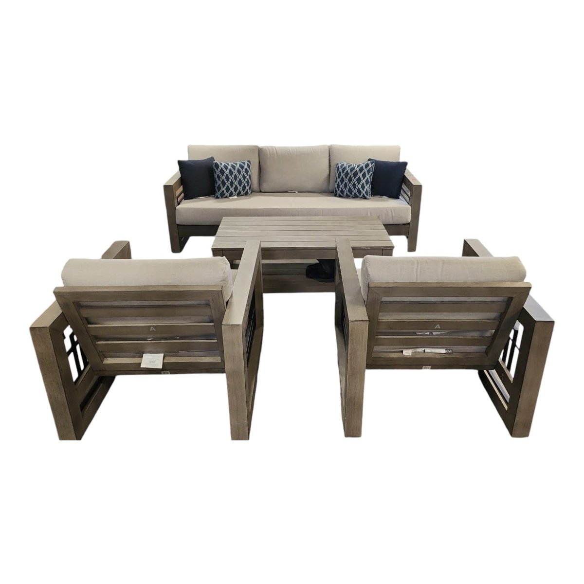 Austin II 4 - Piece Outdoor Patio Seating Set - Alpine Outlets