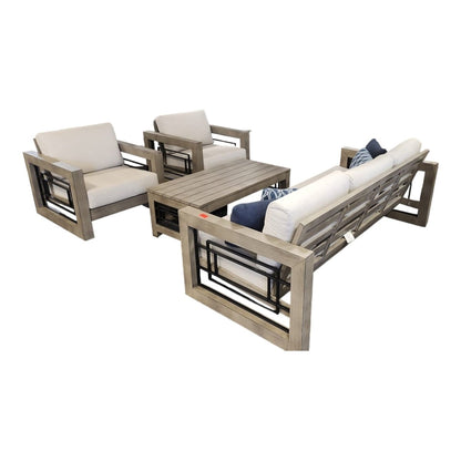 Austin II 4 - Piece Outdoor Patio Seating Set - Alpine Outlets