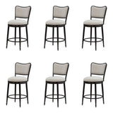 Baxter - Steel Frame Fabric Upholstered Swivel Counter Height Barstool