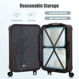 Spinner Luggage Set 20" / 24"/ 28", Lightweight Hard Shell With 360° Silent Wheels