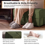 Modern Ottoman Foot Rest With Woven Design
