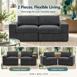 Oversized Modular Loveseat Set