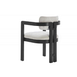 Upholstered Dining Armchair - Black
