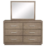 Gibbons - 6 Drawer Dresser And Mirror Set - Brown