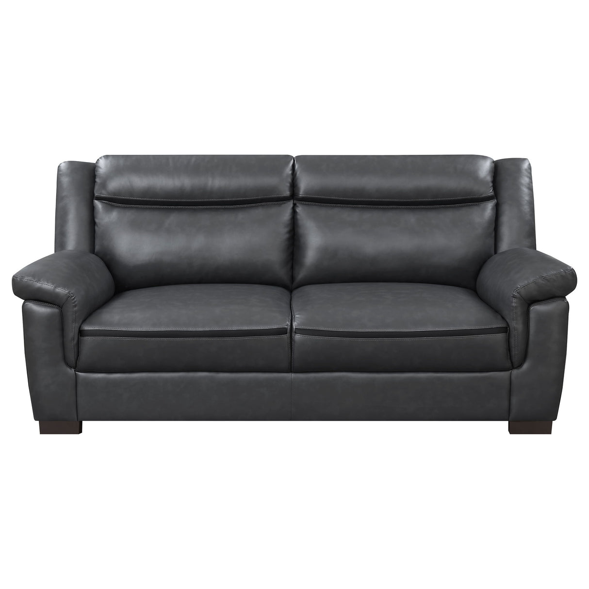 Borden - 2 Piece Living Room Set With Smooth Upholstery - Gray