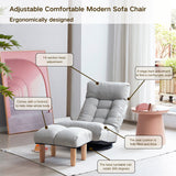 Adjustable Japanese Reclining Floor Chair Sofa With Metal Frame For Living Room