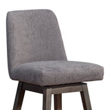 Amelia - Swivel Bar Stool - Gray Oak / Mocha