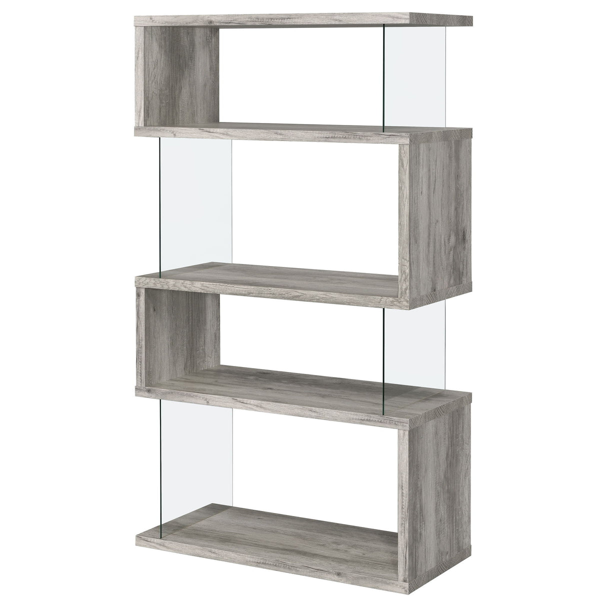 Elias - 4 Shelf Bookshelf With Zigzag Design