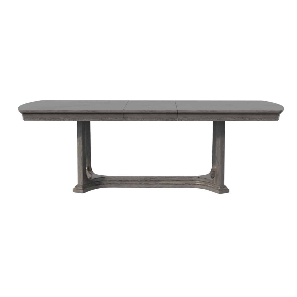 Arcus - Rectangular Dining Table With Butterfly Leaf - Charcoal Gray