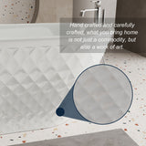 Freestanding Bathtub With Diamond Pattern Design