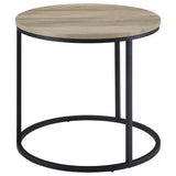 Arrize - Round Side End Table - Pine Wood