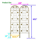 Metal Garden Trellis Rustproof Trellis For Climbing Plant Outdoor Flower Support