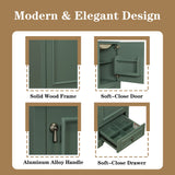 Bathroom Vanity With Sink, Soft Close Door, Adjustable U-Shaped Shelf