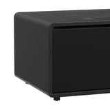 Halo - Smart Coffee Table With Fridge And Speaker - Black