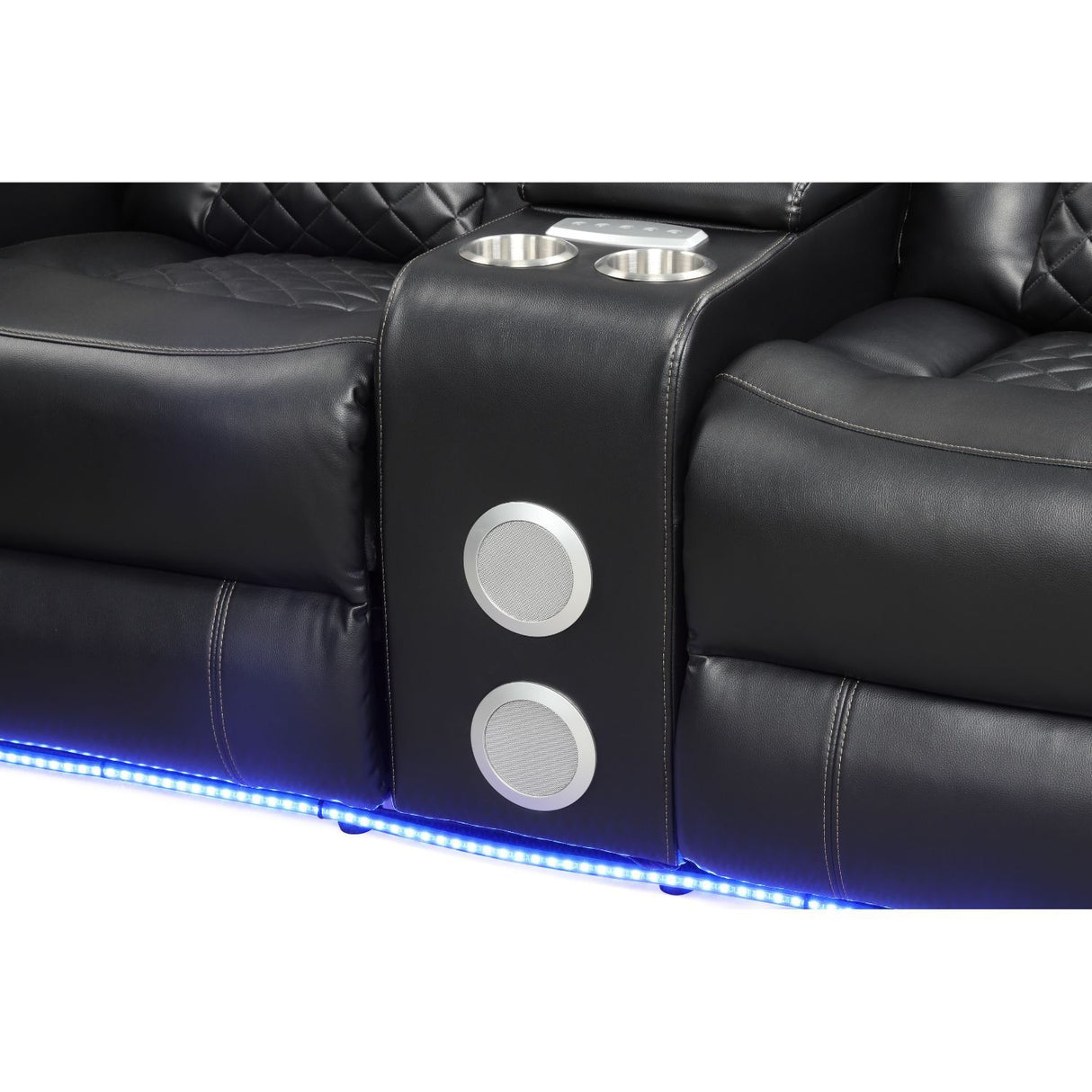 Benz - Power Reclining Loveseat With LED Lighting And Built In USB
