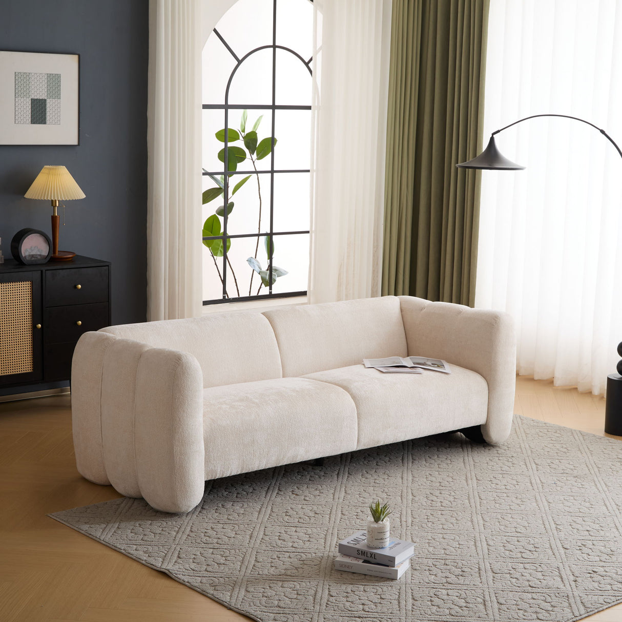 Tonson - 3 Seater Sofa, Wave Design
