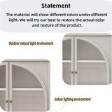 Glass Door Display Case With 2 Drawers And Adjustable Shelf