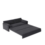 Queen Pull Out Sofa Bed, 3 In 1 Convertible Sleeper Sofa With Side Storage