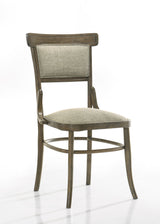 Bistro - Dining Table With Off Fabric Dining Chairs