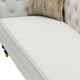 Chesterfield Sofa, 3 Seat Couch With Deep Button Tufted Back, Rolled Arms