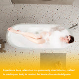 Freestanding Bathtub With Diamond Pattern Design