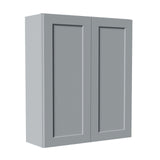 Shaker Wall Cabinet With Soft Close Hinges, Adjustable Shelves, Double Door