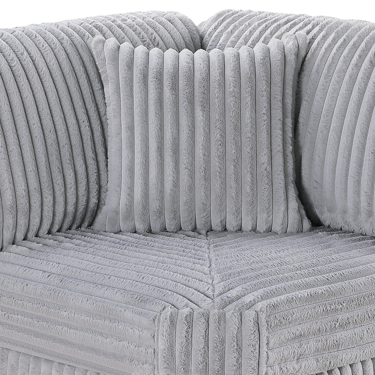 Contemporary Style Modular Sectional Sofa Set With USB, Cup Holder