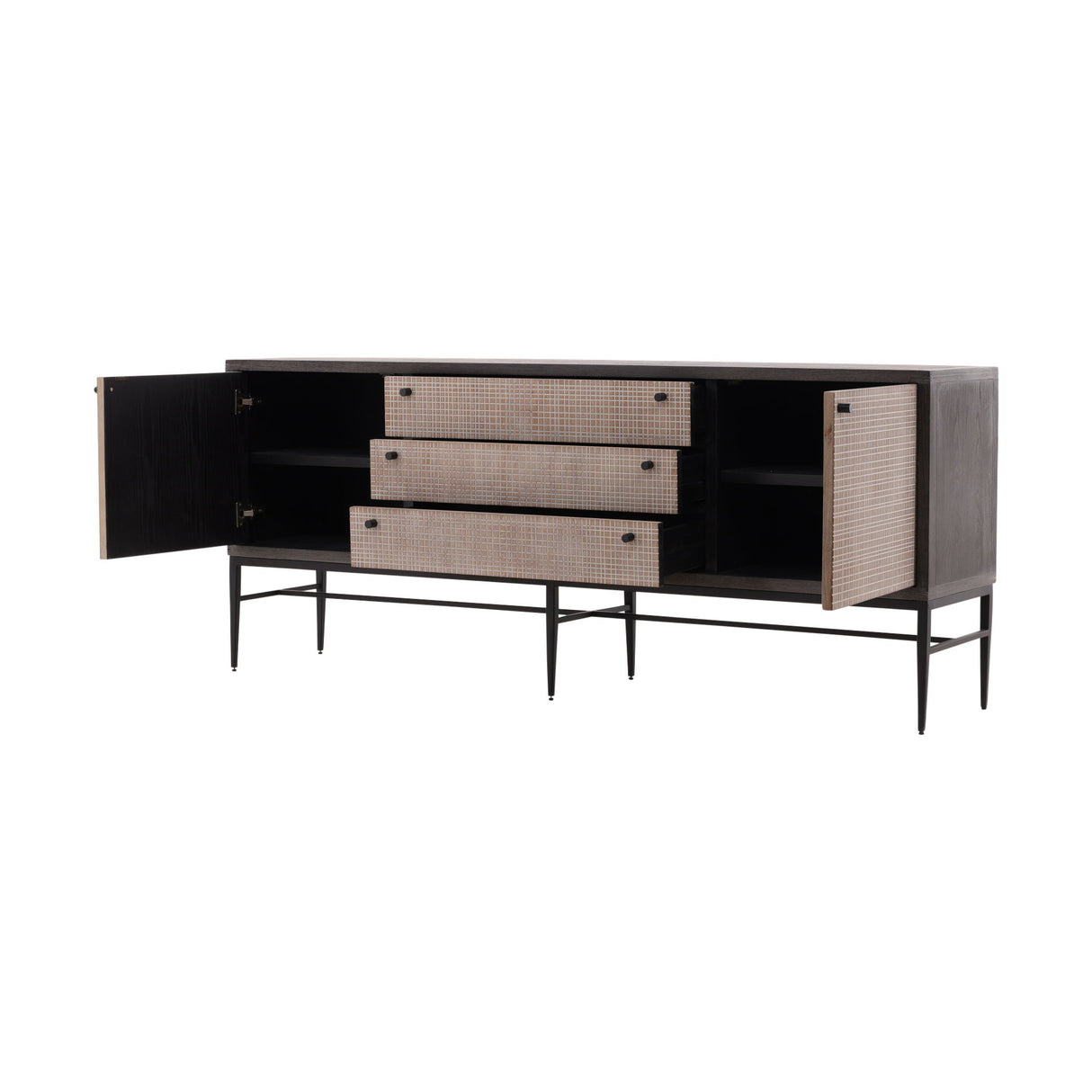 Glacier - Sideboard - Light Brown / Black
