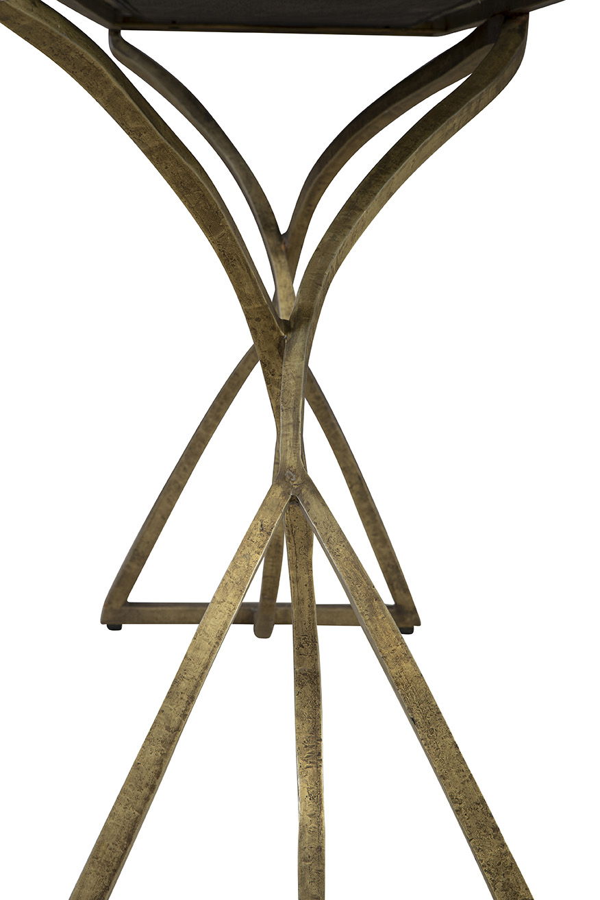 Nantes - Console - Dark Gray / Gold