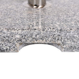 Umbrella Holder Square 55 Lbs Umbrella Base - Natural / Gray
