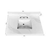 Bathroom Vanity Top With Undermount Sink, 3 Pre Drilled Holes