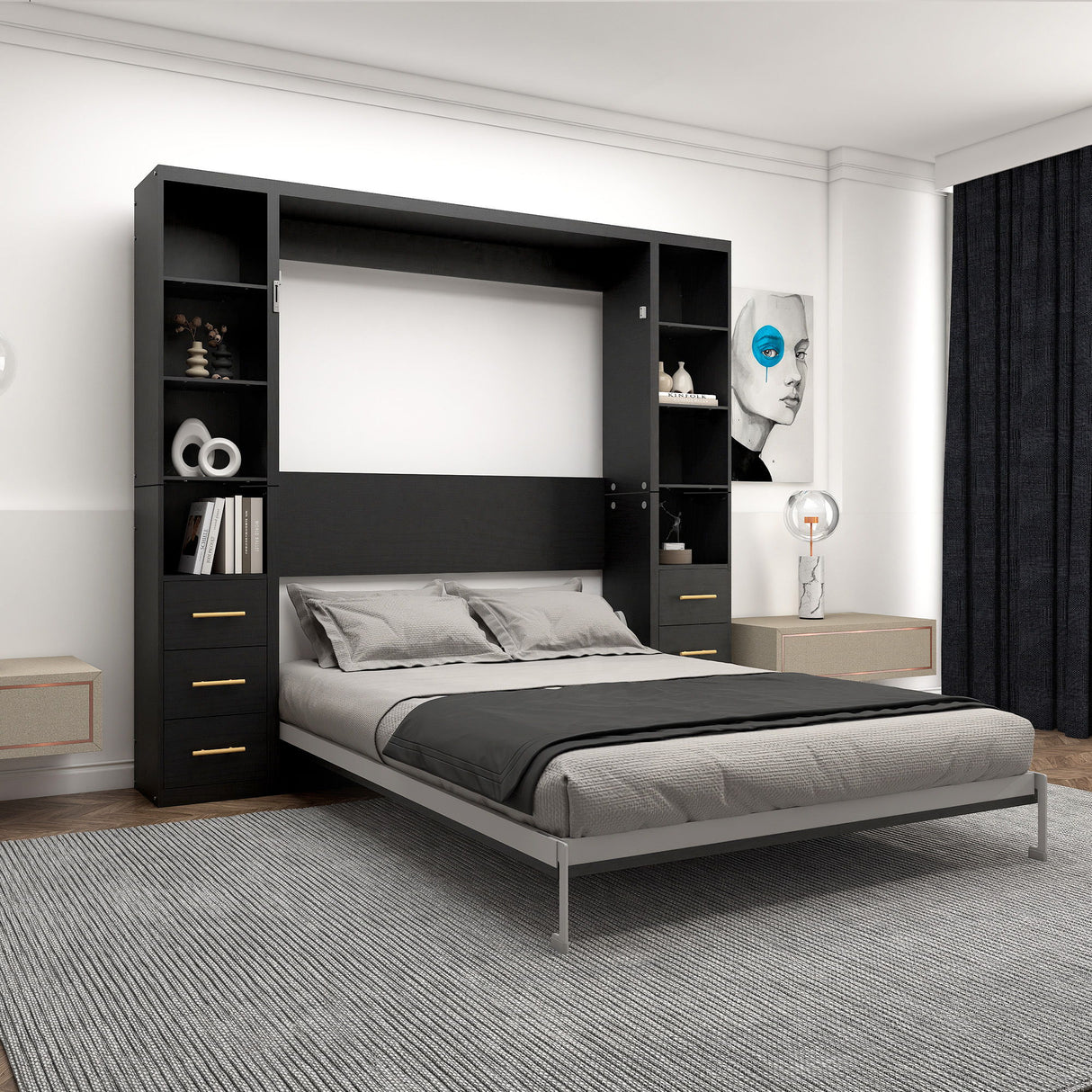Multifunctional Vertical Murphy Wall Bed