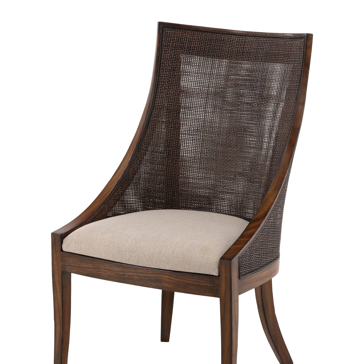 Robertson - Dining Chair - Dark Brown / Beige