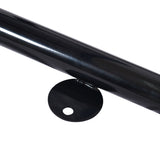 Square Outdoor Steel Picnic Table, With Umbrella Pole