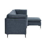 Upholstered Modular Sectional & Tall Legs