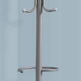 Coat Rack, Hall Tree, Free Standing, Hanging Bar, 6 Hooks, Entryway, Contemporary & Modern