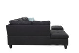 Alger - Left Hand Facing Sofa & Chaise With Ottoman