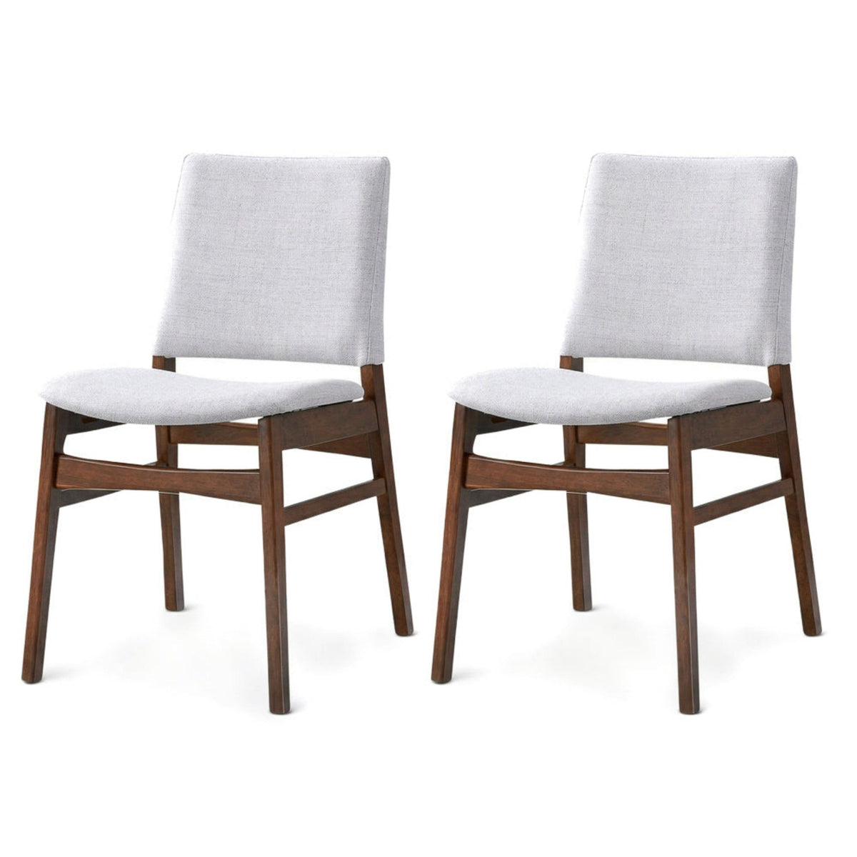 Gusto - Dining Chair (Set of 2) - Brown / Light Gray