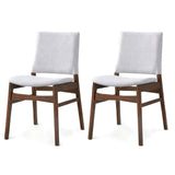 Gusto - Dining Chair (Set of 2) - Brown / Light Gray