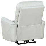 Dove Upholstered Power Recliner Chair With Smooth Power Recline And USB Charging - Gray