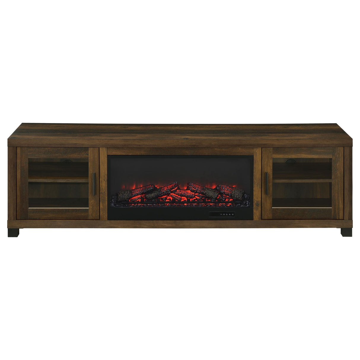 Temby - Fireplace TV Stand With Flameless Ambience - Pine Wood