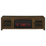 Temby - Fireplace TV Stand With Flameless Ambience - Pine Wood