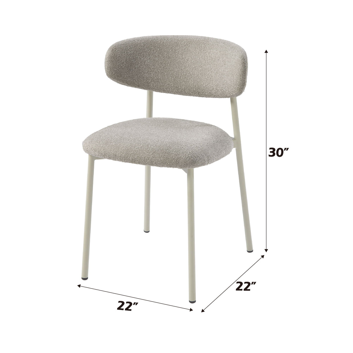 Ingram - Side Chair (Set of 2) - Light Gray - Chair Sets - Alpine Outlets