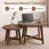 Round Nesting Stackable Tables For Living Room